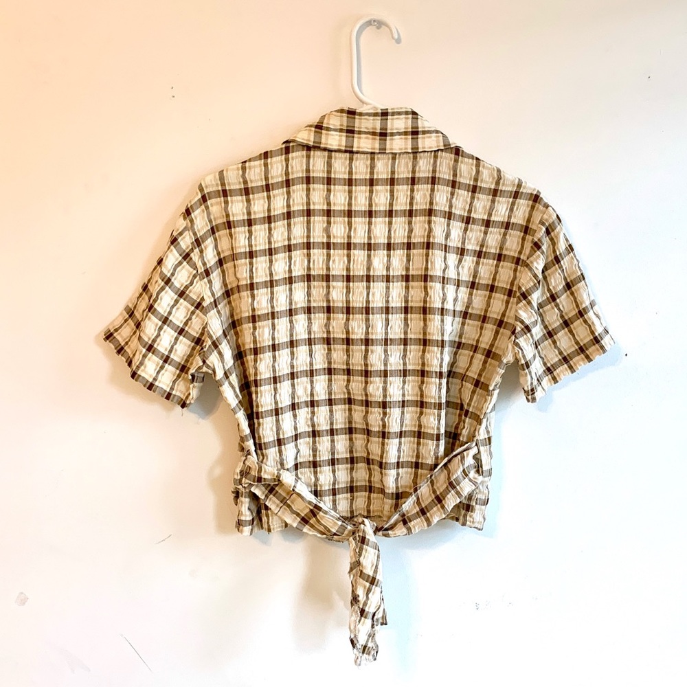 Vintage Plaid Crossover Adjustable Top - Picture 7 of 7